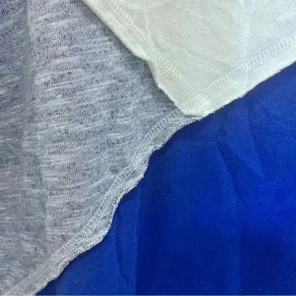 Touch Stadium Vintage NY sweatshirt blue off white heather blue women S - Picture 8 of 9